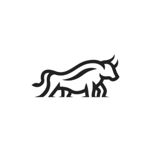 Lines Black Bull Logo