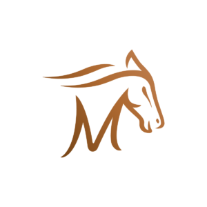 Masculine Horse Logo Racehorse Logo