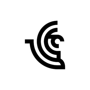 Black Griffin Logo Abstract Gryphon Logo