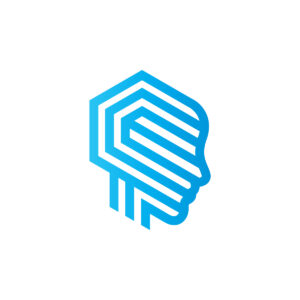 Human Head Logo Futuristic Brain Logo