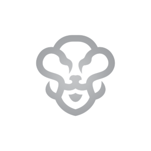 Grey Lion Head Logo Lion Logo Design