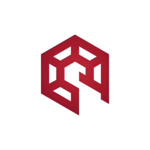 Modern Red Spartan Helmet Logo