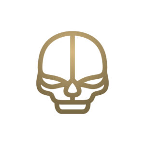 Modern Human Skull Logo