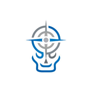 Navigation Human Skull Logo