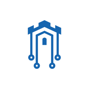 Fortress Logo Network Castle Logo