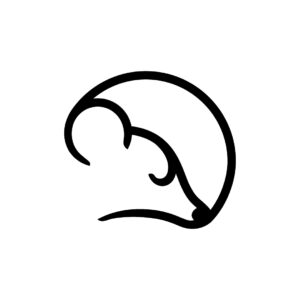Animal Mouse Logo Black Mouse Logo