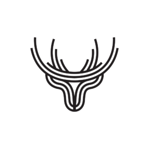 Black Stag Logo Deer Logo Deer Head Logo