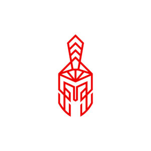 Red Spartan Logo Spartan Helmet Logo