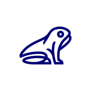 A Blue Frog Logo