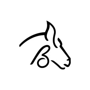 Equine Logo Black Horse Logo