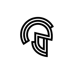 Black Spartan Helmet Logo Spartan Logo
