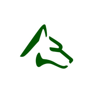 Wolf Head Logo Green Wolf Logo