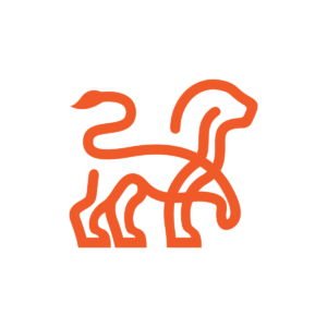 Minimalist Proud Lion Logo