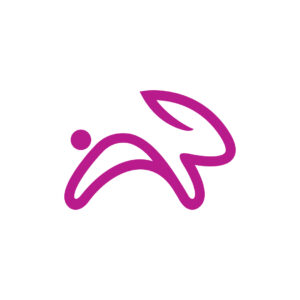Purple Bunny Logo Rabbit Logo