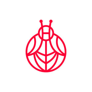 Red Circle Bee Logo