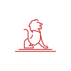 Red Shield Lion Logo