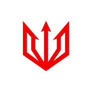 Red Trident Logo Poseidon Logo