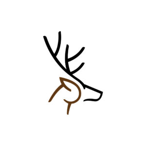 Deer Head Logo Deer Logo Reindeer Logo