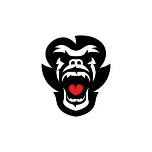 Scary Angry Gorilla Logo