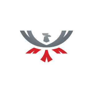 Grey Red Phoenix Logo