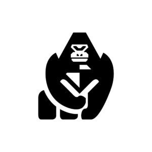 Silverback Gorilla Logo Big Gorilla Logo