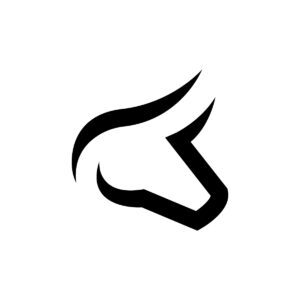 Black Bull Head Logo