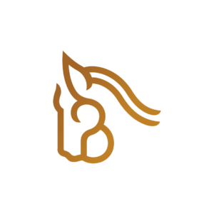 Simple Brown Horse Logo Horse Head Logo