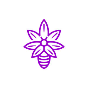 Flower Bee Logo