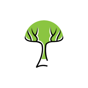 Simple Green Tree Logo
