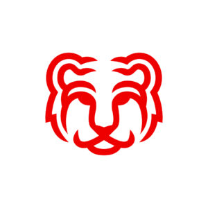 Tiger Head Logo Red Tiger Logo