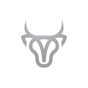 Silver Bull Logo Bull Head Logo