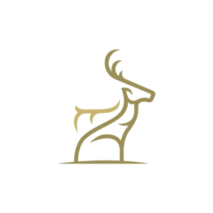 Buck Logo Lines Stag Logo Deer Logo Design