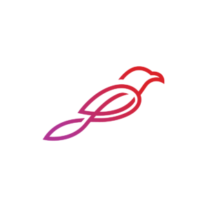 Stylized Simple Bird Logo