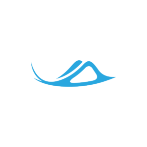 Swimming Manta Ray Logo