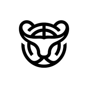 The Black Tiger Logo Tiger Head Logo