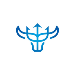 Triple Spear Bull Logo Bull Head Logo