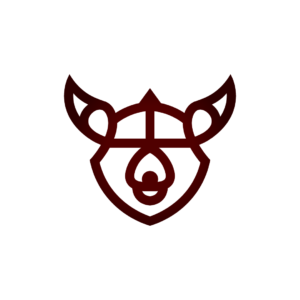 Viking Horns Bear Logo