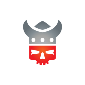 Warrior Helmet Skull Logo