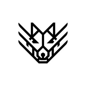 Black Wolf Head Logo Wolfpack Wolf Logo