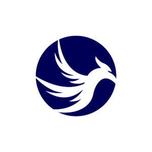 Blue White Phoenix Logo
