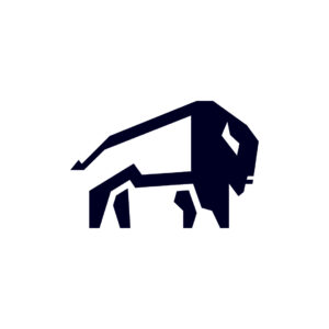An American Buffalo Logo Bison Logo
