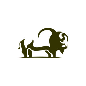 Powerful American Buffalo Logo