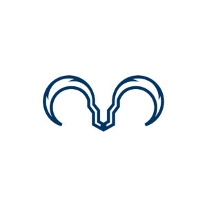 Blue Goat Logo Goat Head Logo