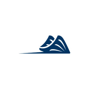Swimming Blue Stingray Logo