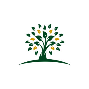 Golden Leaf Tree Logo