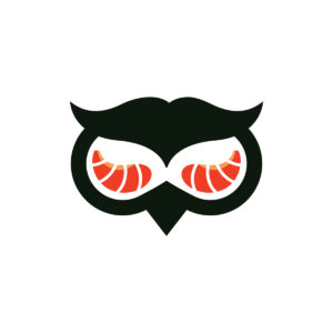 Salmon Meat Owl Logo