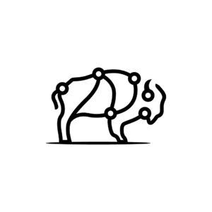 Buffalo Bison Logo An American Buffalo Logo