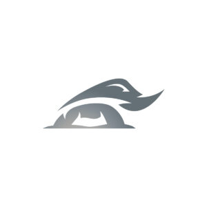 Silver Rhino Logo Grey Rhinoceros Logo