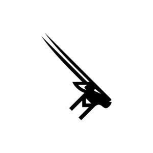 Letter M Antelope Logo