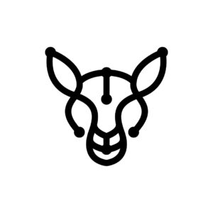 Black Kangaroo Logo